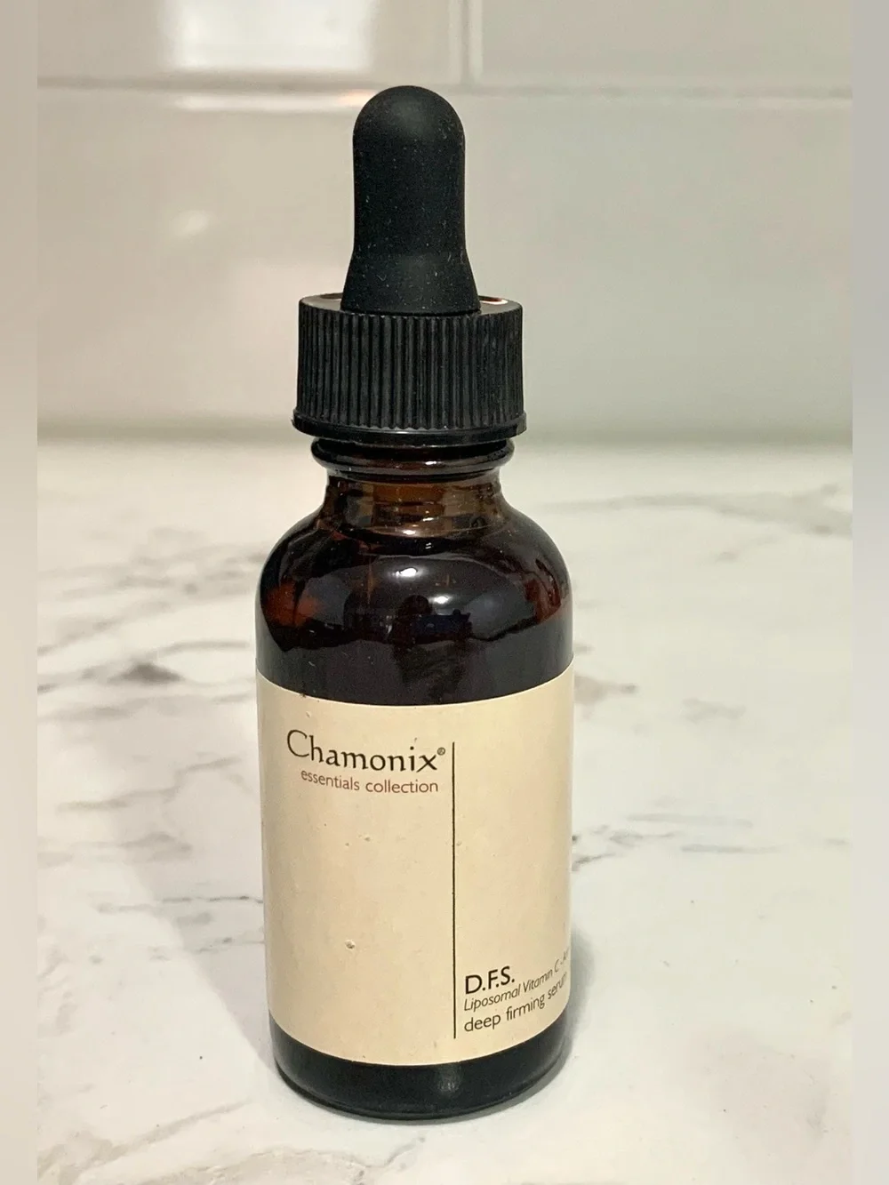 (tan label) Chamonix D.F.S. Liposomal Vitamin C Anhydrous Deep Firming Serum 1oz